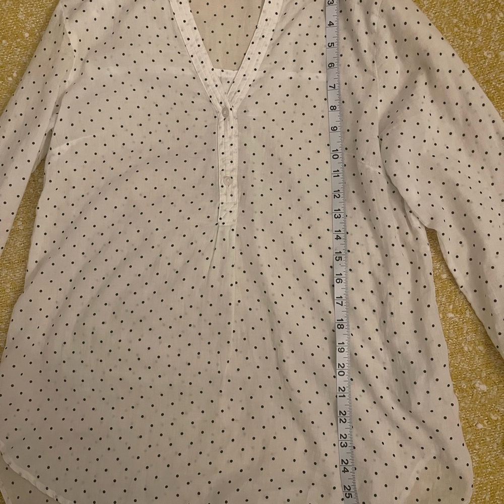 White Polka Dot Women's Top - Picture 5 of 9